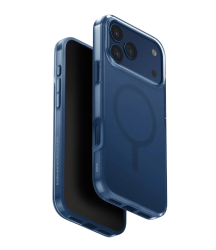 Чехол Uniq Clario MagSafe для iPhone 17 Pro Max синий