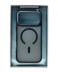 Чехол пластиковый Wiwu Armor Pro с MagSafe для iPhone 17 матовый с черным