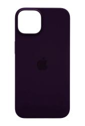 Чехол силиконовый Silicone Case MagSafe для iPhone 14 темно-фиолетовый