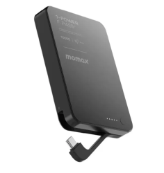 Внешний аккумулятор Momax F.Pass 10000mAh с кабелем черный