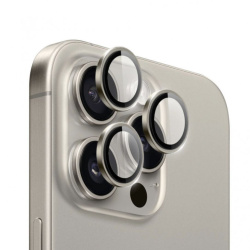 Защитное стекло камеры Wiwu Falcon Ultra Clear для iPhone 16 Pro/16 Pro Max натуральный титан