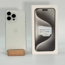 Смартфон Apple iPhone 15 Pro Max 256Гб "белый титан" б/у