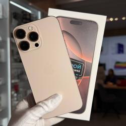 Смартфон Apple iPhone 16 Pro Max 256 Гб "песчаный титан" б/у