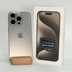 Смартфон Apple iPhone 15 Pro 128Гб "натуральный титан" б/у