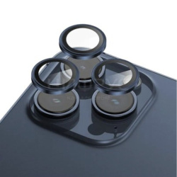 Защитное стекло камеры Wiwu 3D Lens Guard для iPhone 15 Pro/15 Pro Max синий титан