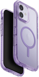 Чехол силиконовый Uniq Combat MagSafe для iPhone 17 фиолетовый