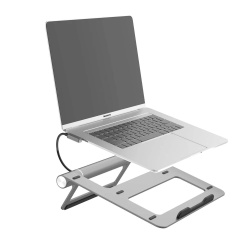 Подставка Wiwu 8 in 1 laptop Stand Hub для MacBook черная