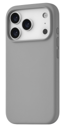Чехол силиконовый Silicone Case для iPhone 17 Pro Max светло-серый