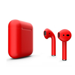 Наушники Apple AirPods 2-го поколения красные матовые