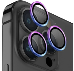 Защитное стекло камеры Uniq Optix Aluguard для iPhone 16 Pro/16 Pro Max хамелеон