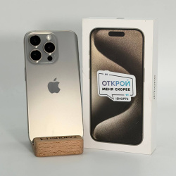 Смартфон Apple iPhone 15 Pro 256Гб "натуральный титан" б/у