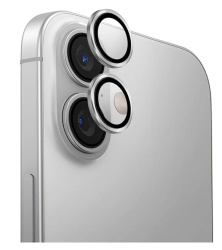 Защитное стекло камеры Uniq Optix Aluguard для iPhone 16/16 Plus белое