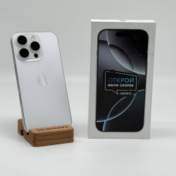 Смартфон Apple iPhone 16 Pro 128Гб &quot;белый титан&quot; б/у