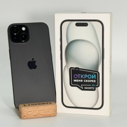 Смартфон Apple iPhone 15 128Гб черный (Dual Sim) б/у