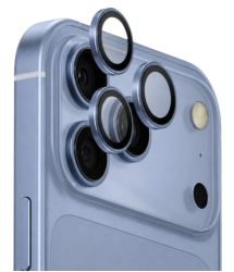 Защитное стекло камеры Uniq Optix Aluguard для iPhone 18 Pro/18 Pro Max голубое