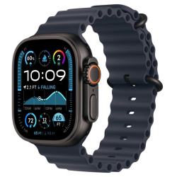 Apple Watch Ultra 2 (2024) GPS + Cellular, 49 мм, корпус из черного титана, ремешок Ocean темно-синего цвета