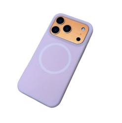 Чехол силиконовый Case с MagSafe для iPhone 17 Pro Max розовый