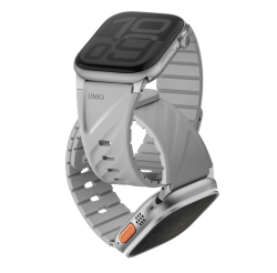 Ремешок Uniq Fluo для Apple Watch 42/44/45/49 мм светло-серый