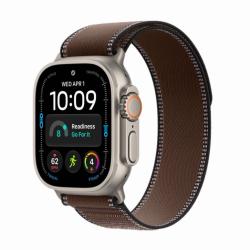 Apple Watch Ultra 4 GPS + Cellular, 49 мм, корпус из натур. титана, ремешок Trail коричневого цвета