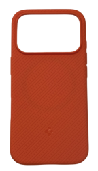 Чехол силиконовый Spigen Magsafe для iPhone 17 Pro оранжевый