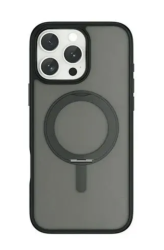 Чехол пластиковый Wiwu Armor Ultra с MagSafe для iPhone 16 Pro Max с подставкой матовый черный