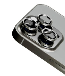 Защитное стекло камеры Uniq Optix Sapphire для iPhone 15 Pro/ 15 Pro Max графитовое