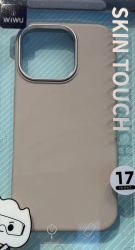 Чехол силиконовый Wiwu Skin Touch для iPhone 17 серый