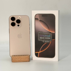 Смартфон Apple iPhone 16 Pro 256Гб "песчаный титан" б/у