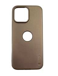 Чехол Nillkin c вырезом под логотип для iPhone 16 Pro Max золотой