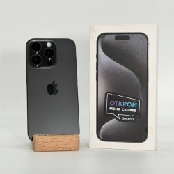 Смартфон Apple iPhone 15 Pro 256Гб "черный титан" (Dual Sim) б/у