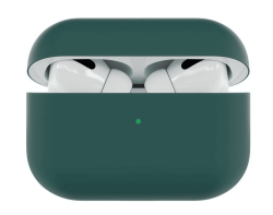 Чехол силиконовый для Apple AirPods Pro 3 серо-зеленый