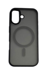 Чехол силиконовый Onzo c MagSafe для iPhone 17 матовый темно-серый