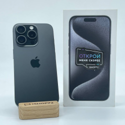Смартфон Apple iPhone 15 Pro 128Гб &quot;черный титан&quot; б/у