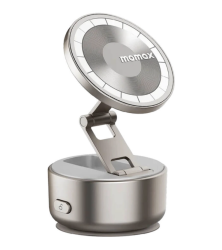 Вакуумный держатель Momax MagSafe 1-Snap Go серебристый