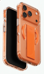 Чехол пластиковый Uniq Heldro Air MagSafe для iPhone 17 Pro Max оранжевый