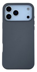 Чехол кожаный LeatherCase MagSafe для iPhone 17 Pro Max темно-серый