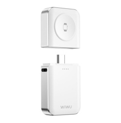 Внешний аккумулятор Wiwu Elf 2 в 1 Watch Charger (Wi-M21) белый