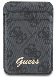 Чехол-бумажник Guess Magsafe черный с узором