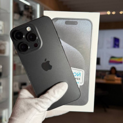 Смартфон Apple iPhone 15 Pro 256Гб "черный титан" б/у
