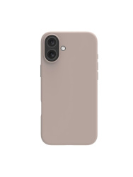 Чехол силиконовый Silicone Case 360 для iPhone 16 пыльно-розовый