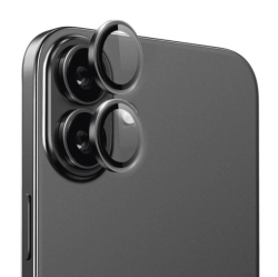 Защитное стекло камеры Wiwu Falcon Ultra Clear для iPhone 16/16 Plus черное