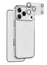 Набор Keephone Combo 3 в 1 для iPhone 17 Pro Max прозрачный