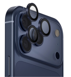 Защитное стекло камеры Глазурь для iPhone 17 Pro/17 Pro Max 3D синее