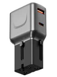 СЗУ Energea TravelGo 3в1 Type-C+USB 35W синее