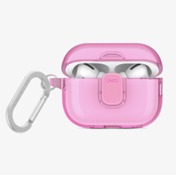 Чехол Uniq Glase Pro для Apple AirPods Pro 2 розовый
