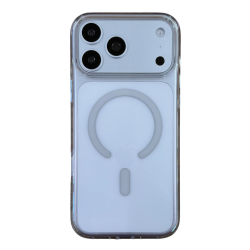 Чехол пластиковый Keephone Aurora с MagSafe для iPhone 18 Pro прозрачный с белым