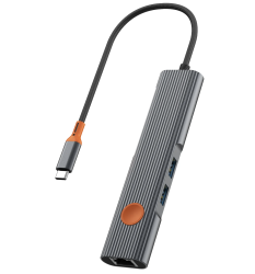 Разветвитель Wiwu HB005 5 в 1 серый
