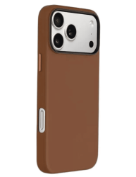 Чехол кожаный Kzdoo MagSafe для iPhone 17 Pro Max коричневый