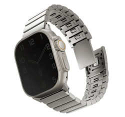 Ремешок стальной Uniq Strova Mag для Apple Watch 42/44/45/49 мм серебристый