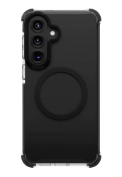 Чехол силиконовый Uniq Combat MagSafe для Galaxy S26 Plus прозрачный с черным